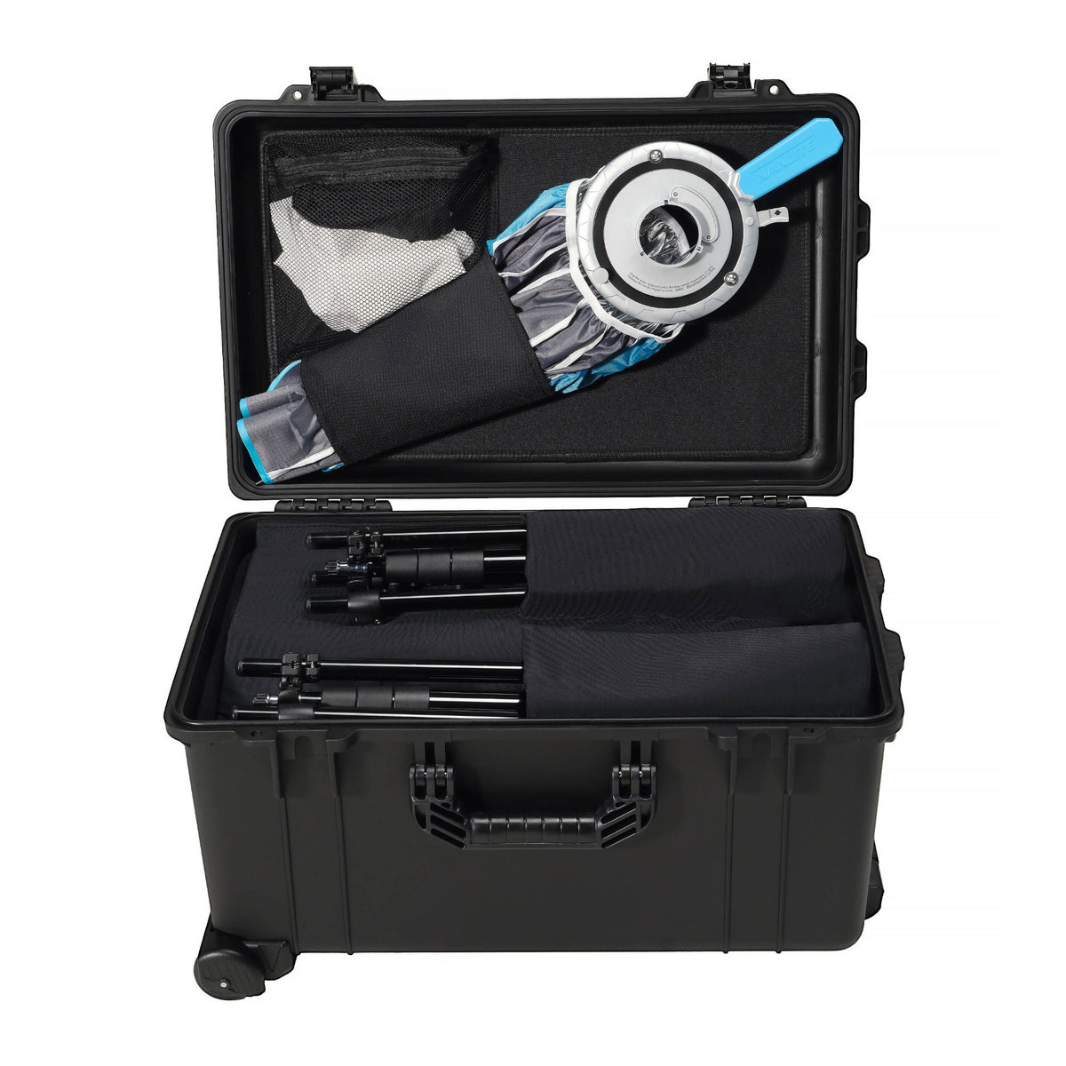 NANLUX Evoke 150C 2-Light Kit with Rolling Hard Case