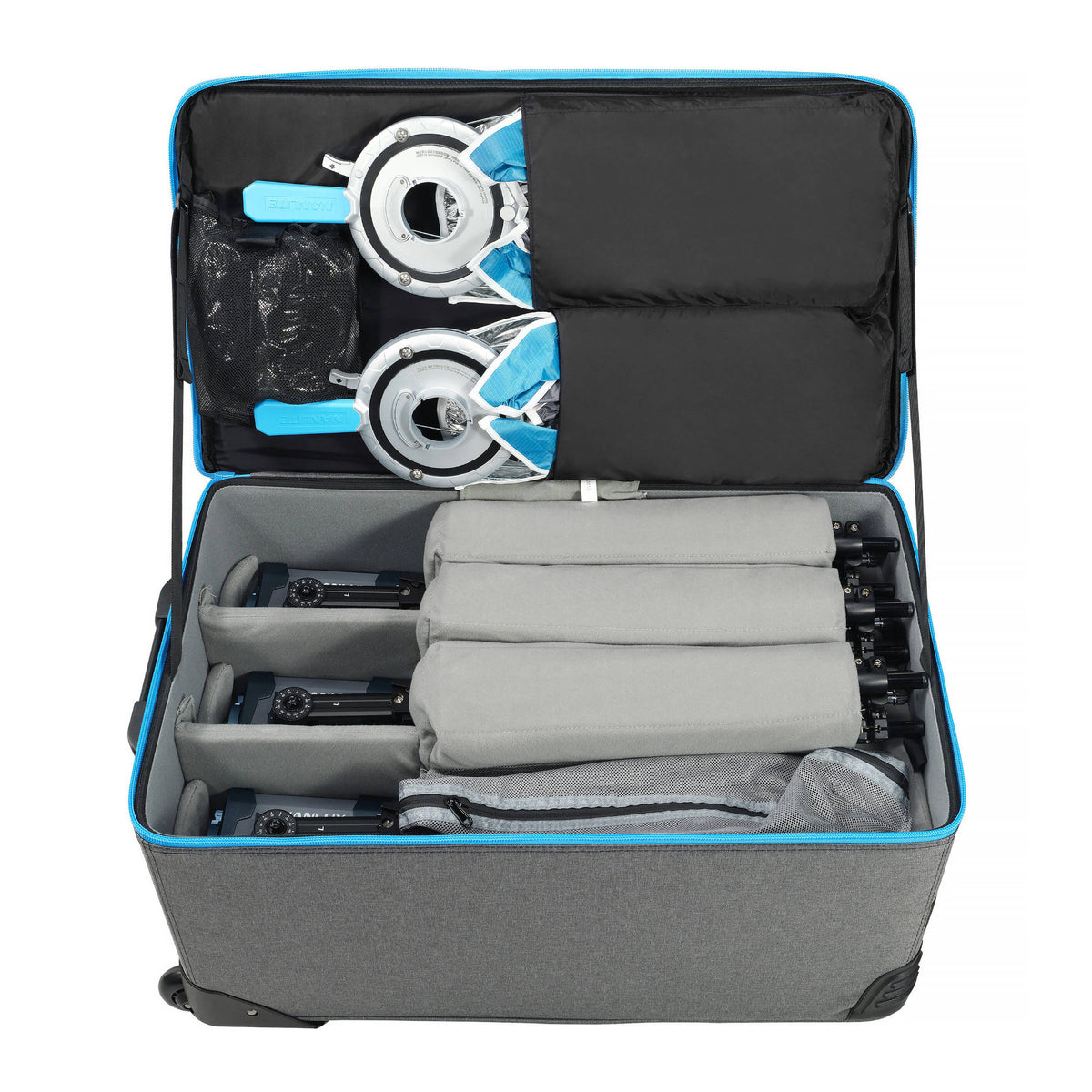 NANLUX Evoke 150C 3-Light Kit with Rolling Padded Case