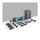 NANLUX Evoke 150C 3-Light Kit with Rolling Padded Case