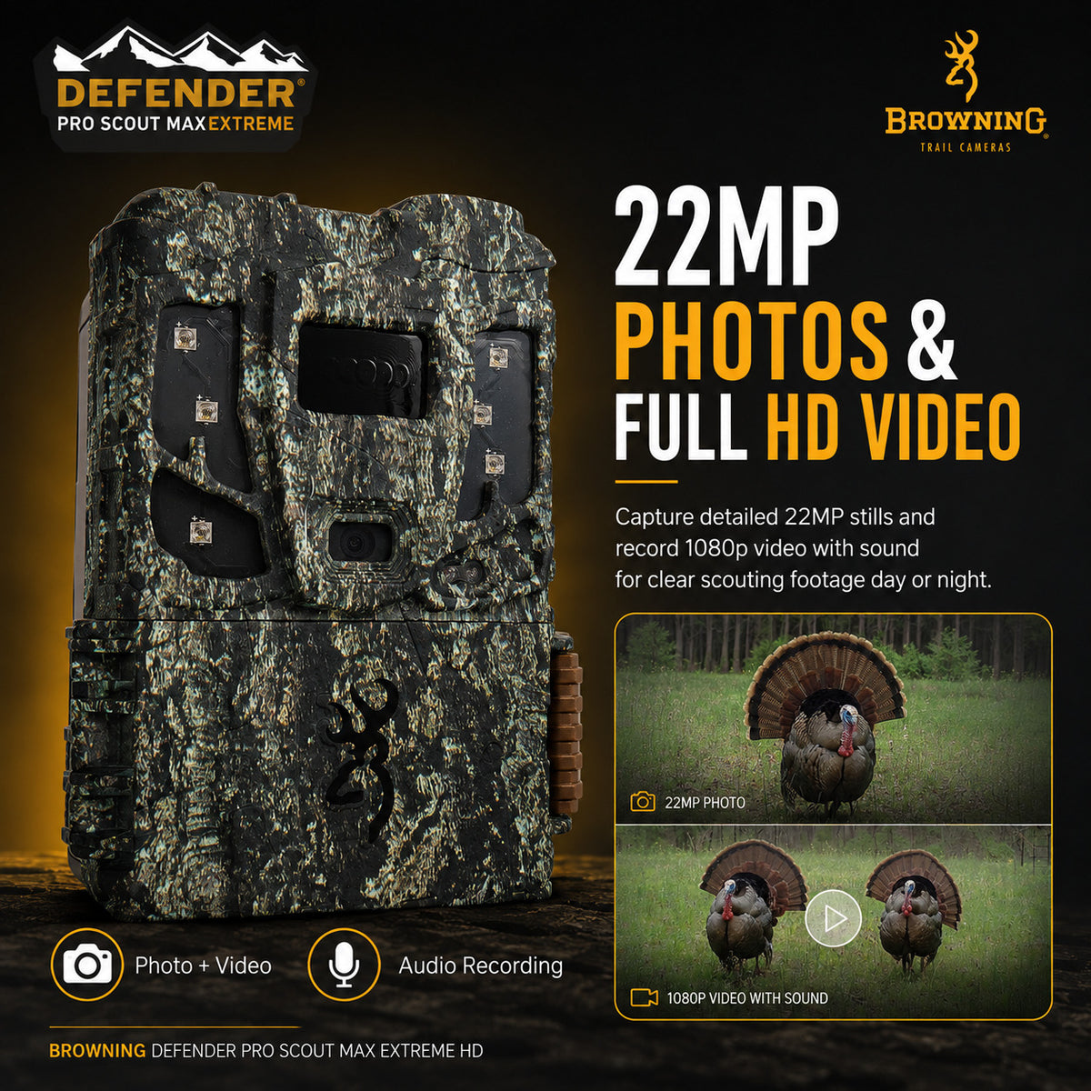 Browning Pro Scout Max Extreme HD Cellular Trail Camera (10-Pack) Bundle with Accessories