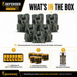 Browning Pro Scout Max Extreme HD Cellular Trail Camera (6-Pack) Bundle with Accessories