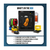 MakerBot Sketch 3D Printer Bundle with Filament 5-Pack, Extruder, and Build Plate for 3D Printing