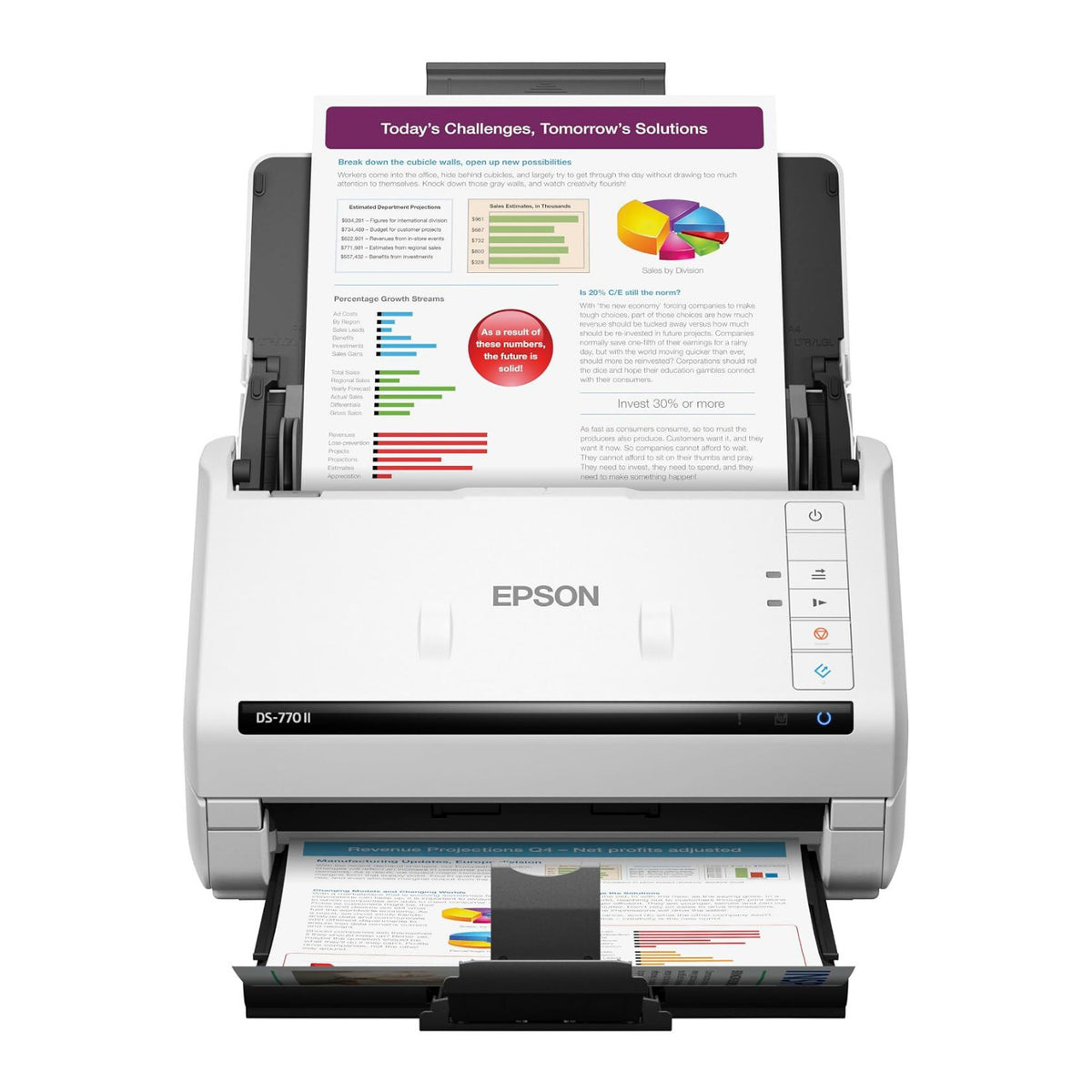 Epson DS-770 II Color Duplex 45 PPM High Speed Document Scanner