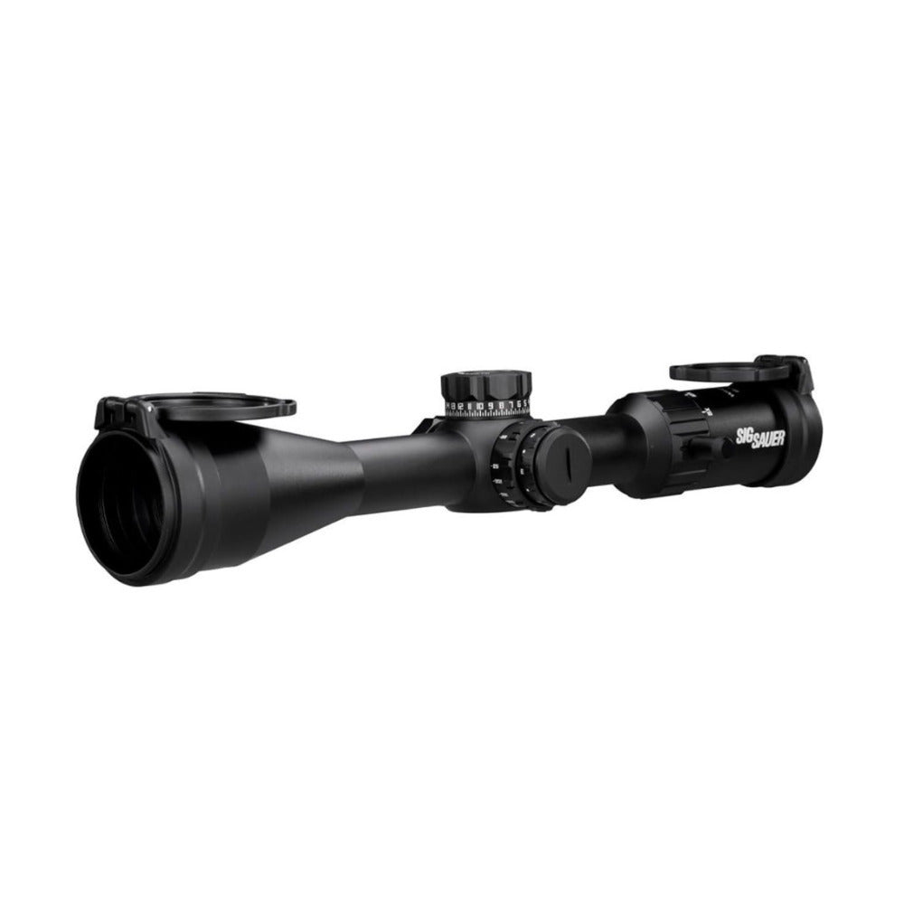 SIG SAUER WHISKEY4 Hunting Riflescope, 6 to 24x50mm FFP Illuminated (Black)
