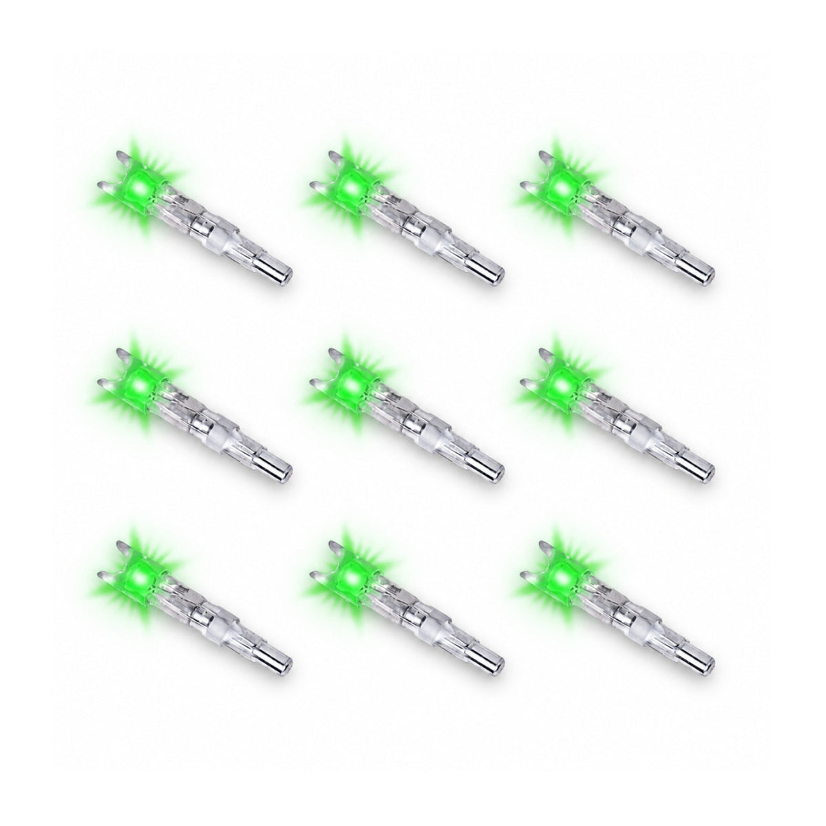 TenPoint Alpha-Blaze Lighted Crossbow Nock for HP Bushing (Clear, 9-Pack)