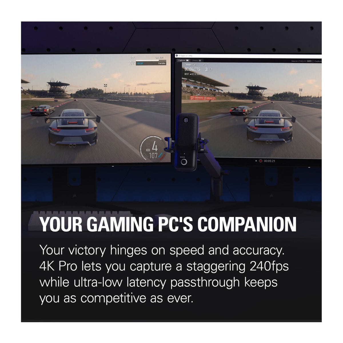 Elgato 4K Pro Game Capture Card - 8K60 Passthrough, 4K60 Capture