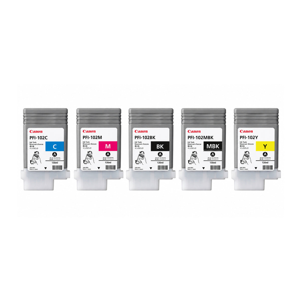 Canon PFI-102 Ink Tank Bundle for Select imagePROGRAF Large-Format Inkjet Printers