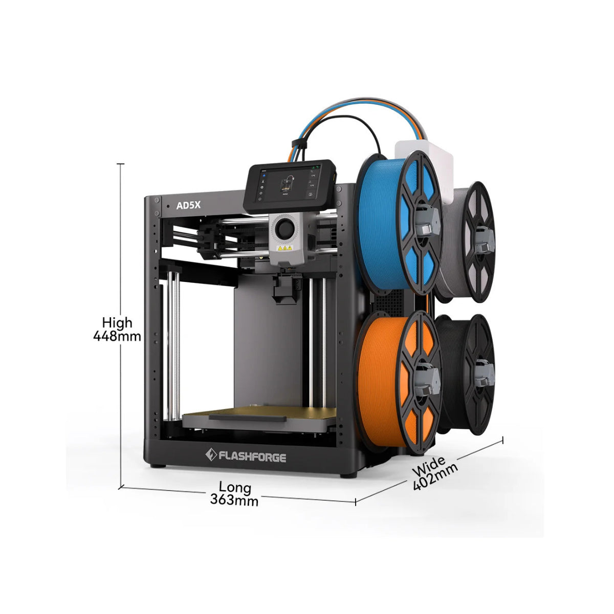 Flashforge AD5X Multi-Color 3D Printer with CoreXY Structure, and 600mm/s Max Speed