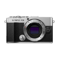 OM SYSTEM PEN E-P7 4K Mirrorless Camera with M.Zuiko Digital ED 14-42mm F3.5-5.6 EZ Lens (Silver)