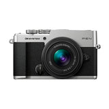 OM SYSTEM PEN E-P7 4K Mirrorless Camera Bundle with 14-42 mm and 40-150 mm M.Zuiko Lenses (Silver)