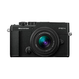 OM SYSTEM PEN E-P7 4K Mirrorless Camera Bundle with 14-42mm and 40-150 mm M.Zuiko Lenses (Black)
