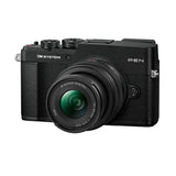 OM SYSTEM PEN E-P7 4K Mirrorless Camera Bundle with 14-42mm and 40-150 mm M.Zuiko Lenses (Black)