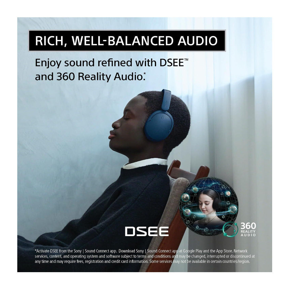 Sony WH-CH730N Wireless Noise Cancelling Headphones, Foldable Design (Black)