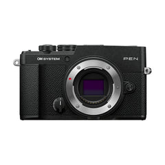 OM SYSTEM PEN E-P7 20.3MP Mirrorless Camera with 4K Video Recording and 5-Axis Stabilization (Black)