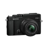 OM System PEN Mirrorless Camera (Black) with 14-42mm F3.5-5.6 III Lens Bundle