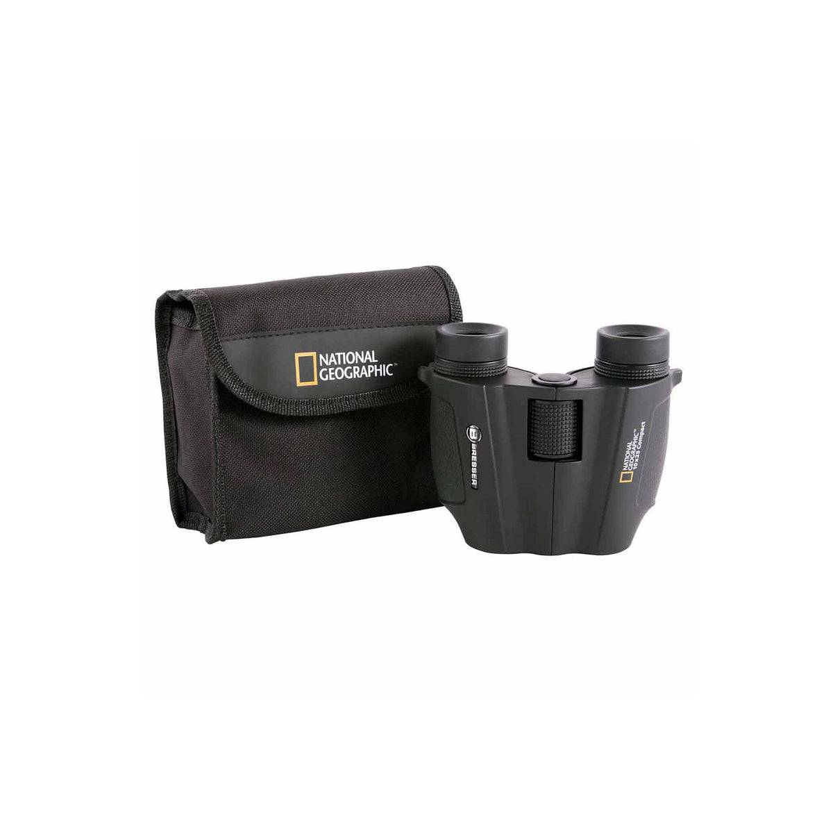 Explore Scientific National Geographic 10x25 Compact Binoculars (Black) with 10x Magnification