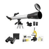 Explore Scientific National Geographic Deluxe Adventure Set - Telescope, Microscope, and Binoculars