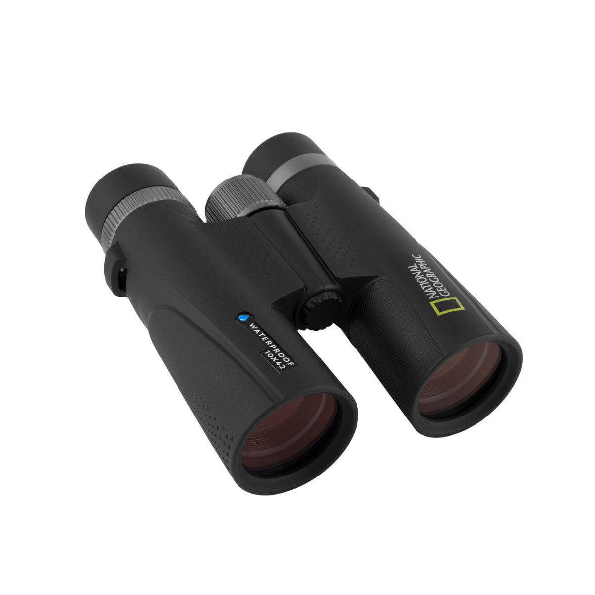 Explore Scientific Nat Geo 10x42 Waterproof Performance Binoculars (Black) with Harness