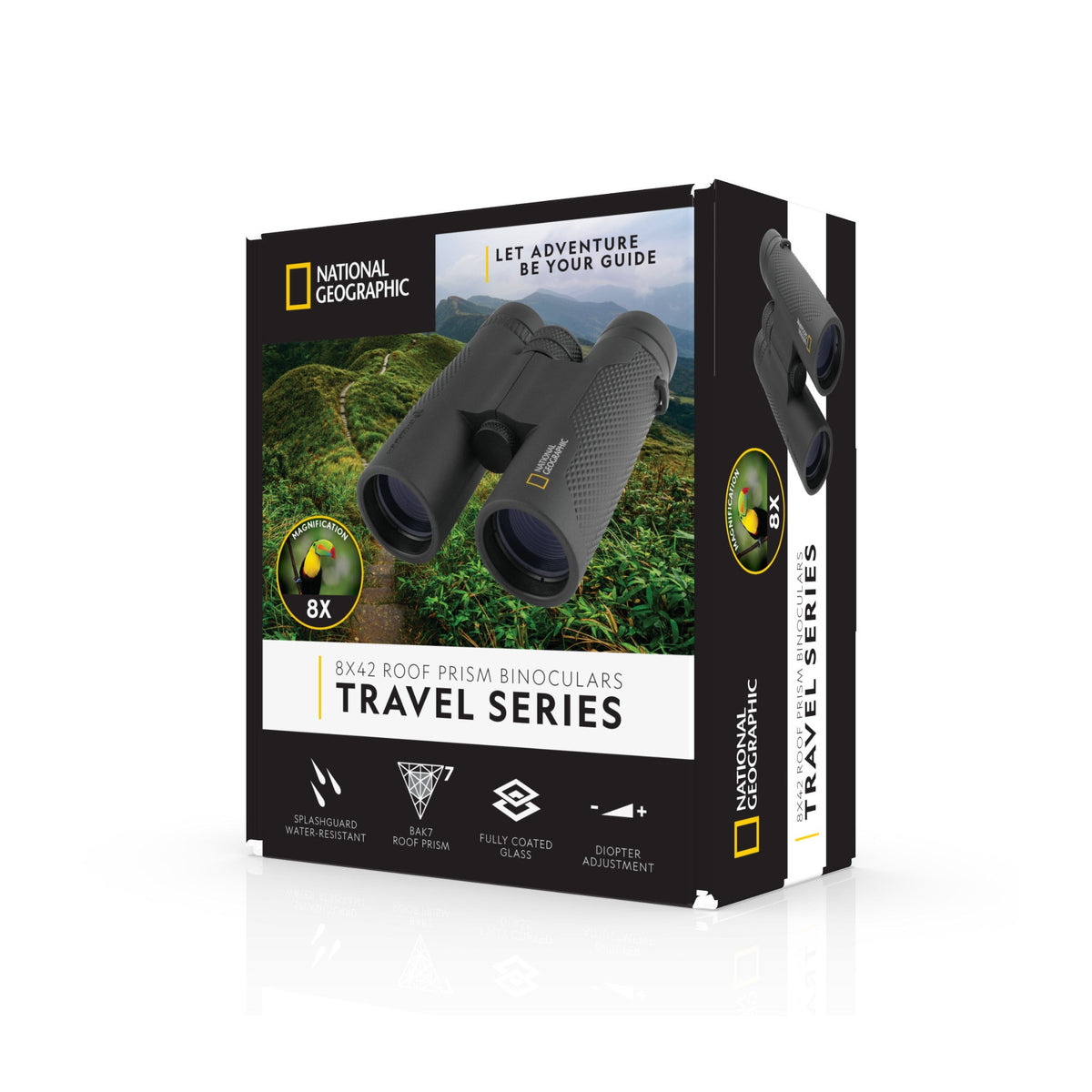 Explore Scientific National Geographic 8x42 Roof Prism Binoculars (Black)