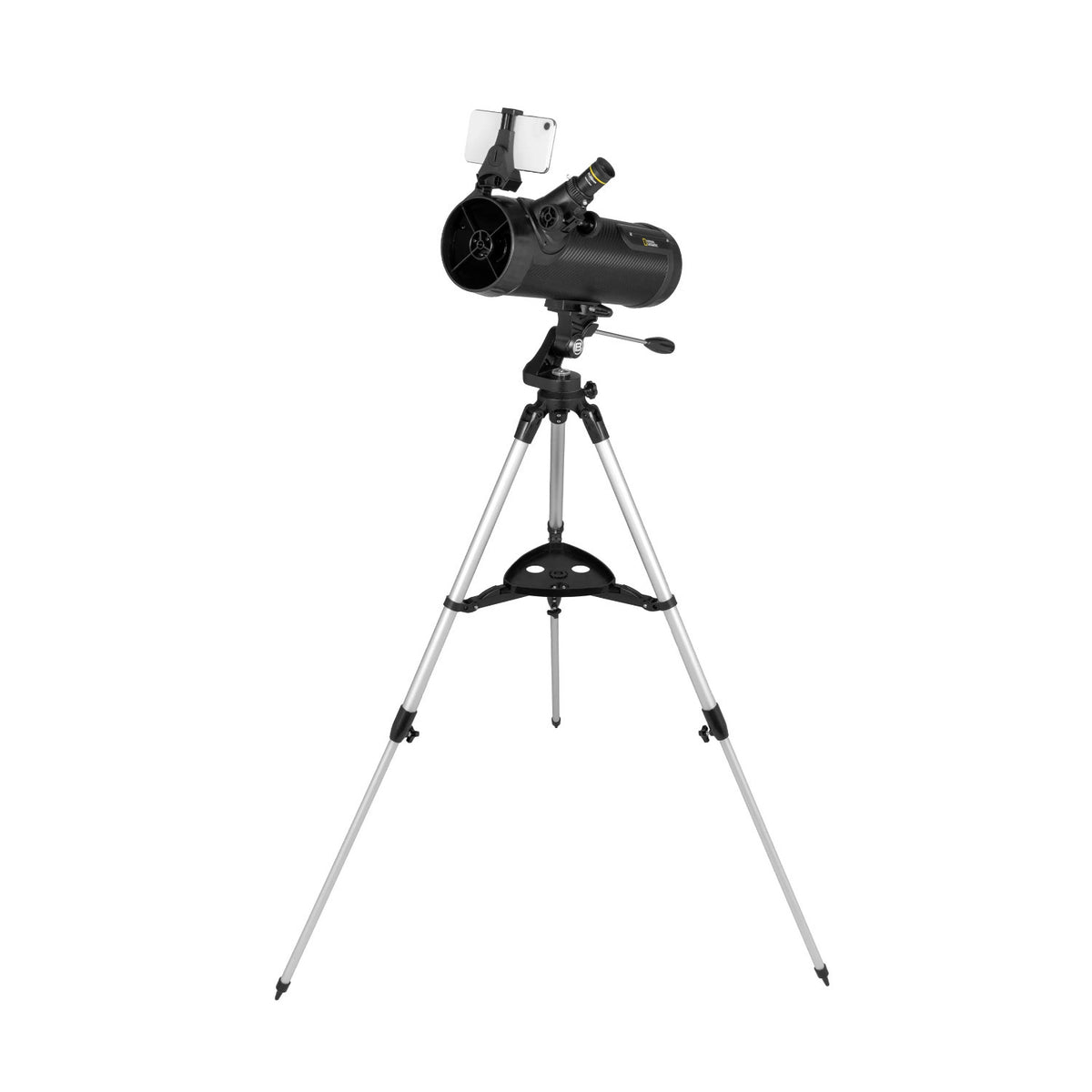 Explore Scientific National Geographic 114mm Reflector Telescope with ARTelescope App (Black)