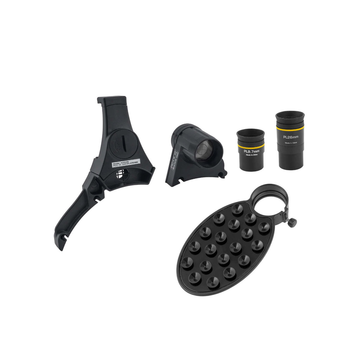 Explore Scientific National Geographic 114mm Reflector Telescope with ARTelescope App (Black)