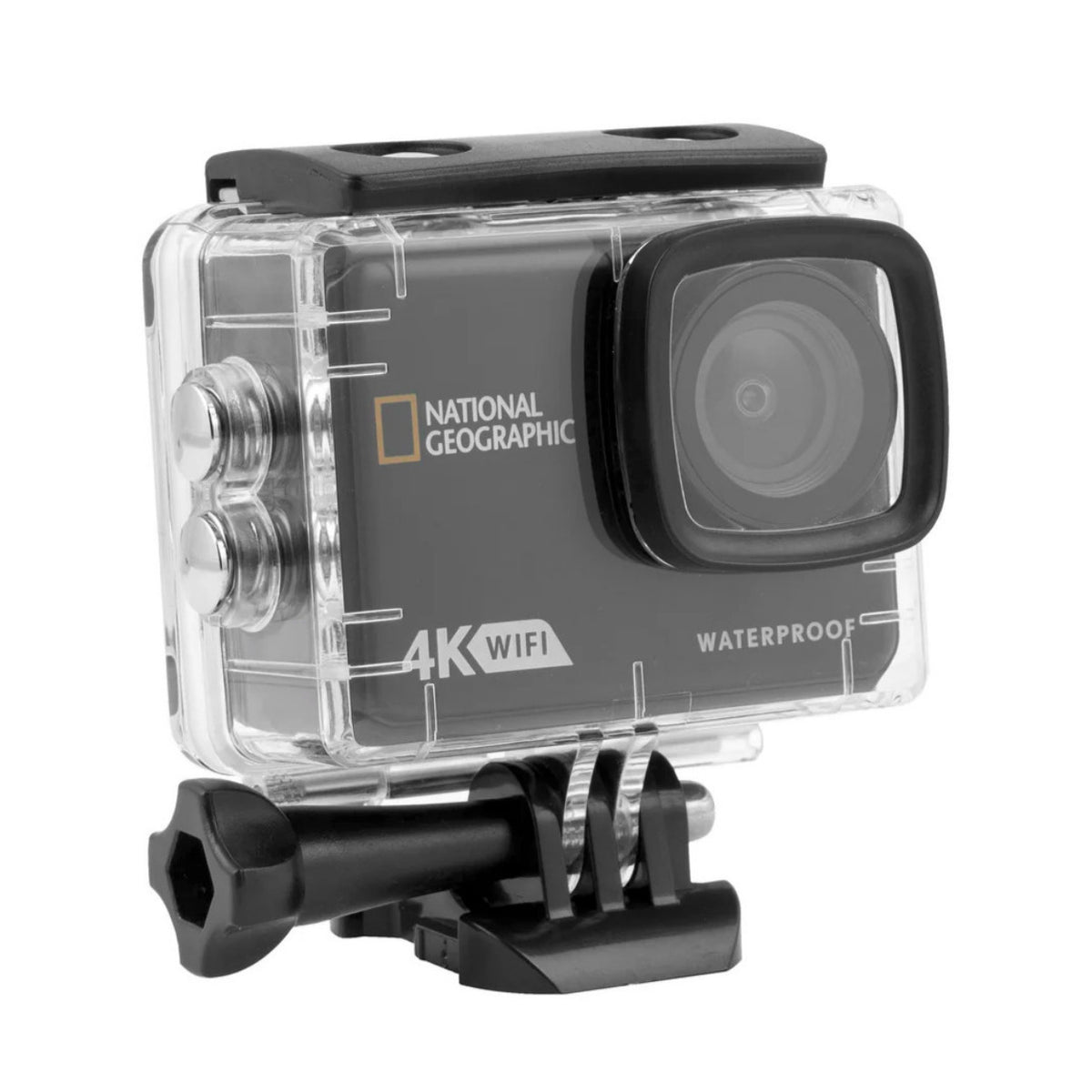 Explore Scientific National Geographic 4K Waterproof Action Camera with Case and Accessories