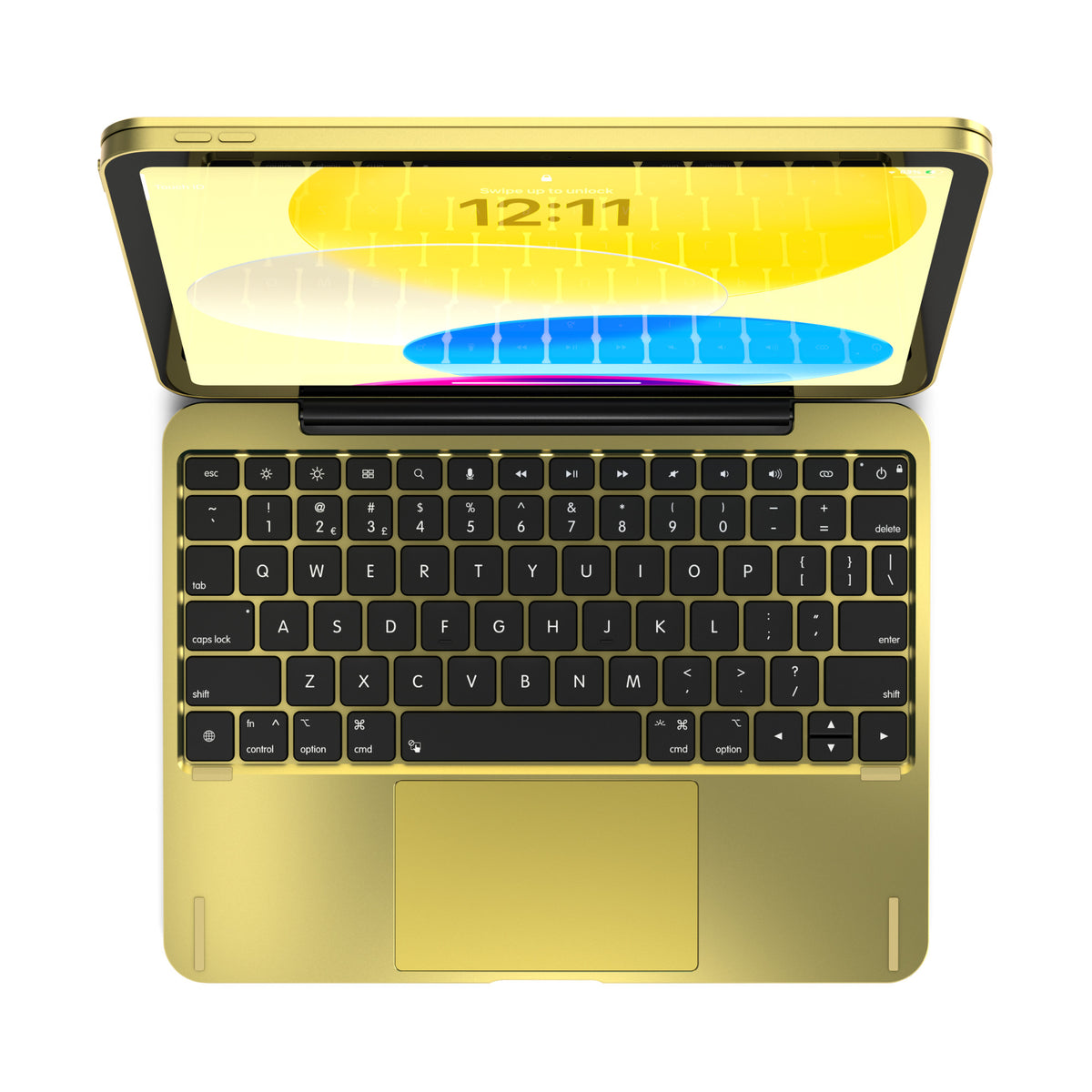 Brydge 11.0 iPad Keyboard Case with Trackpad for 10th Gen and A16 (Yellow)