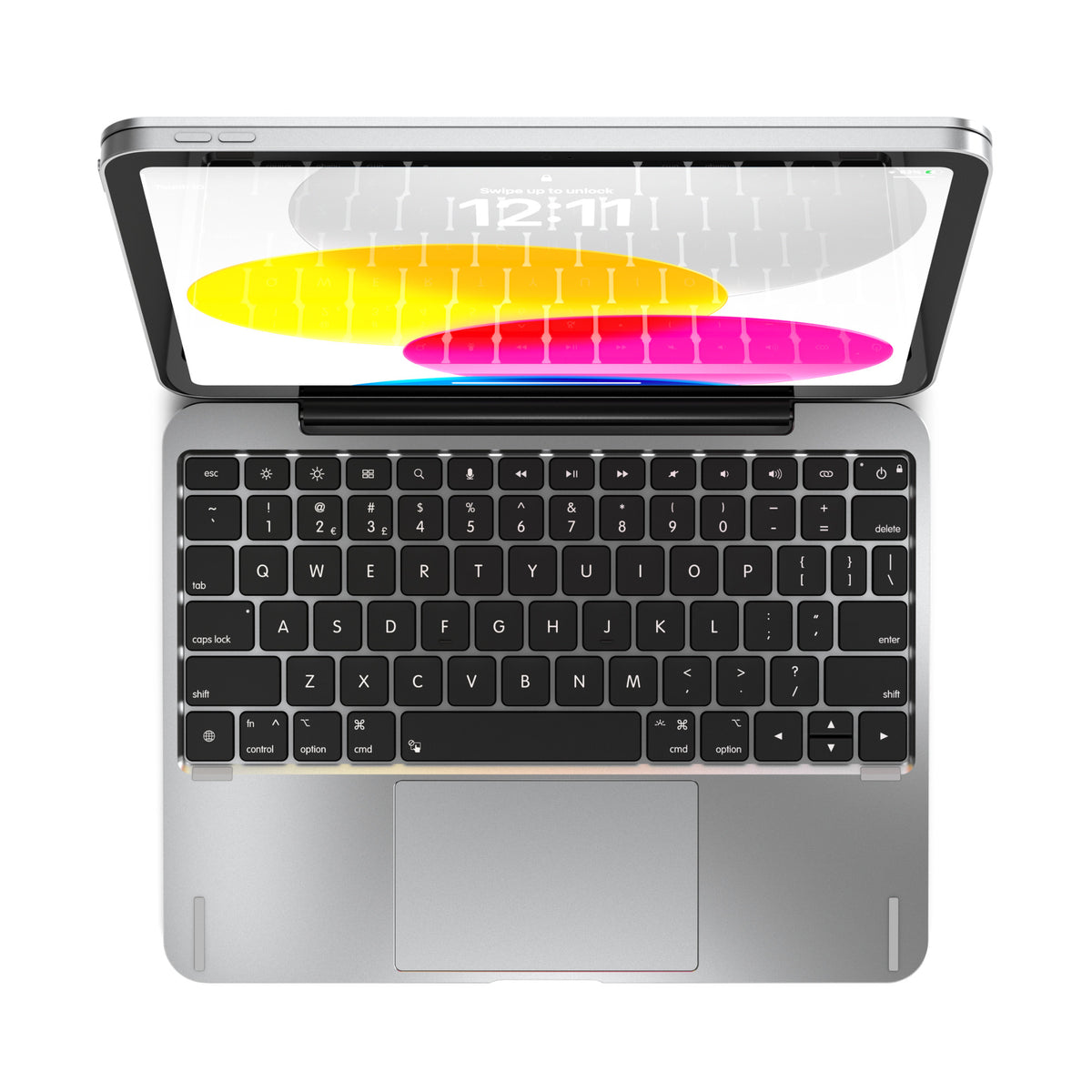 Brydge 11.0 iPad Keyboard Case with Trackpad for 10th Gen and A16 (Silver)