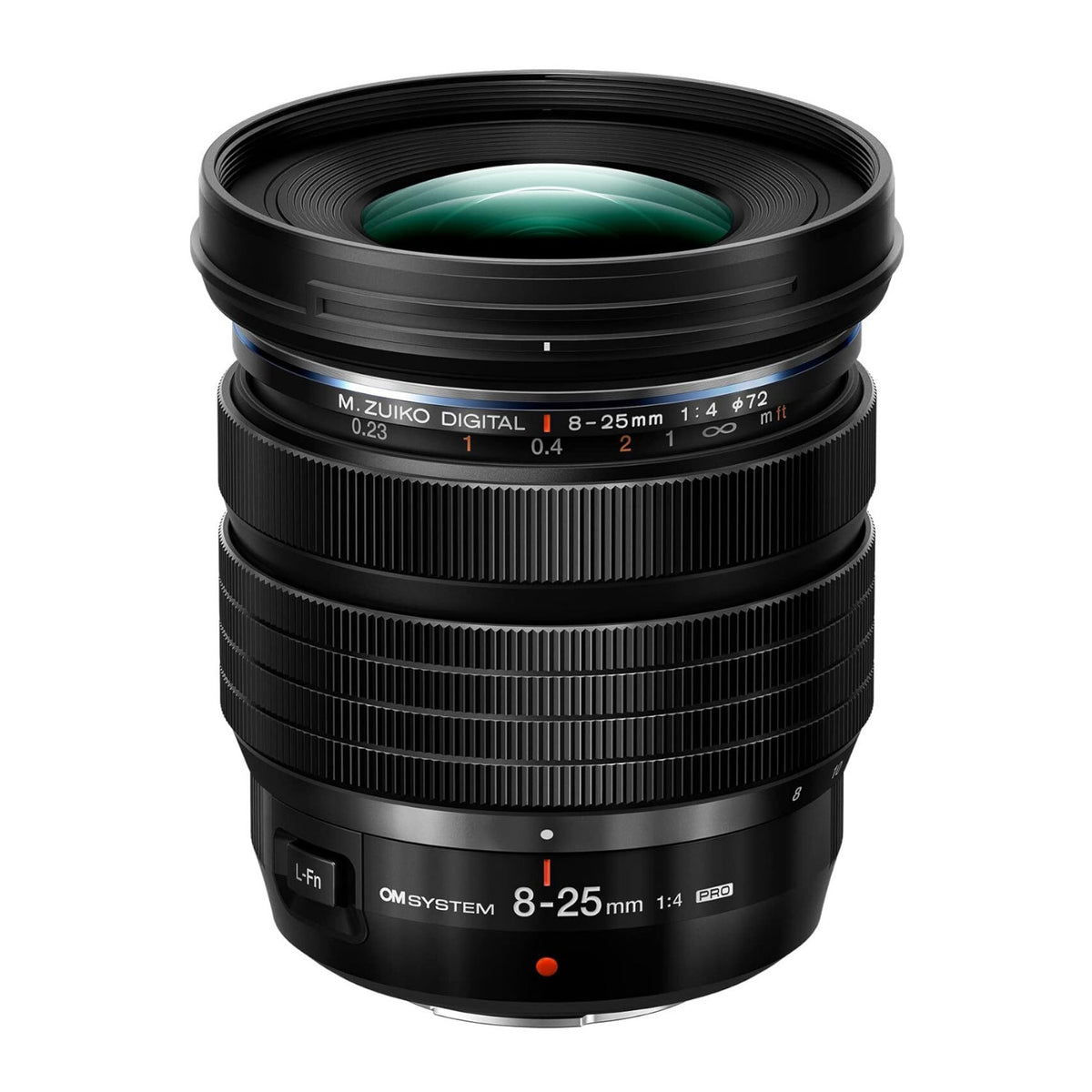OM SYSTEM M.Zuiko Digital ED 8-25mm F4.0 PRO Lens for Micro Four Thirds Cameras