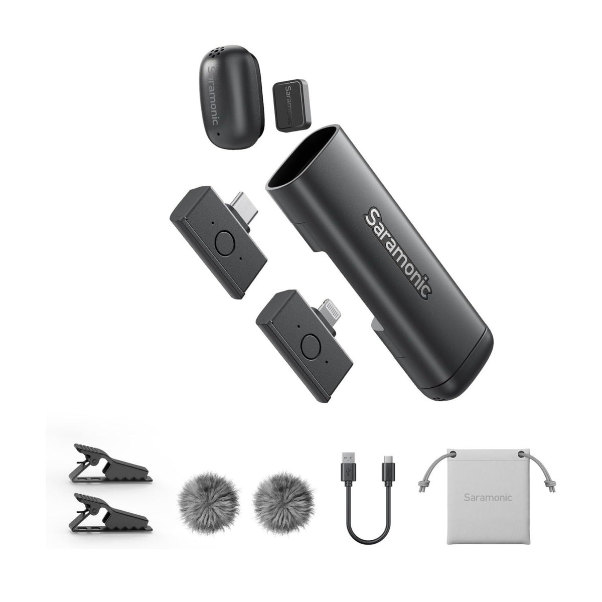 Saramonic Air SE-02 (Black) 2 Person Wireless Microphone with Dual Receivers