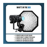Profoto L600C Core Lightning Hybrid Kit with Connect Pro Remote, 4ft Softbox and 4ft Softgrid