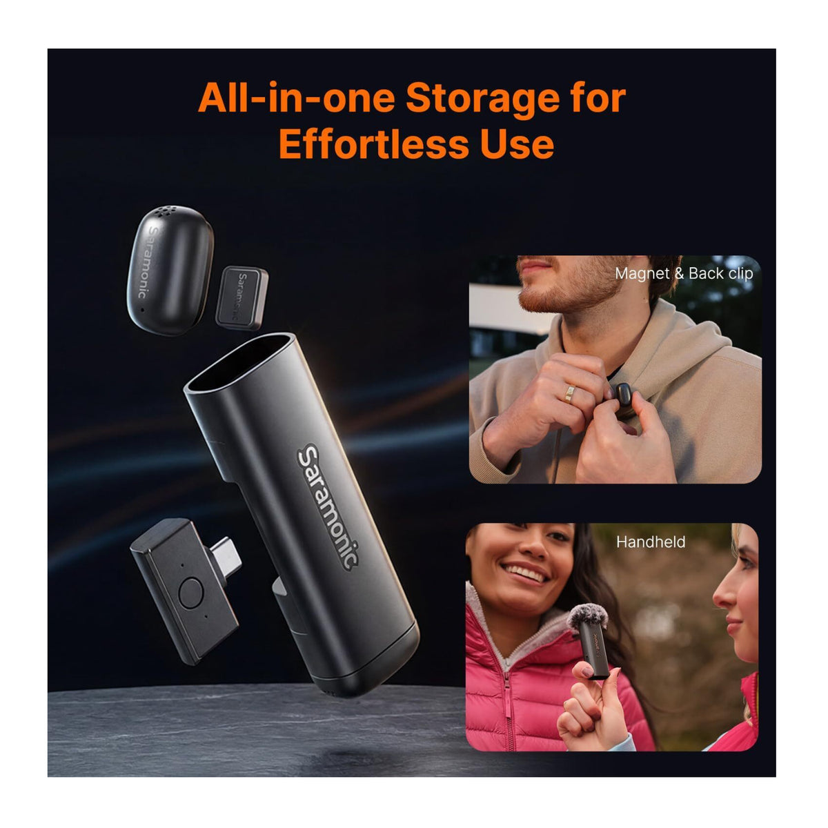 Saramonic AIR-SE-01 2 Person Wireless Microphone System with USB-C Receiver (2.4 GHz)