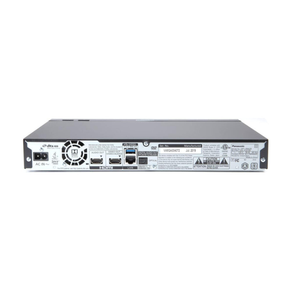 Panasonic DP-UB420-K Streaming 4K Ultra HD Blu Ray Player (Black) with HDR10+