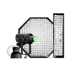 Profoto L600C Essential Video Lightning Bundle with Zoom Reflector, Softboxes and Softgrids