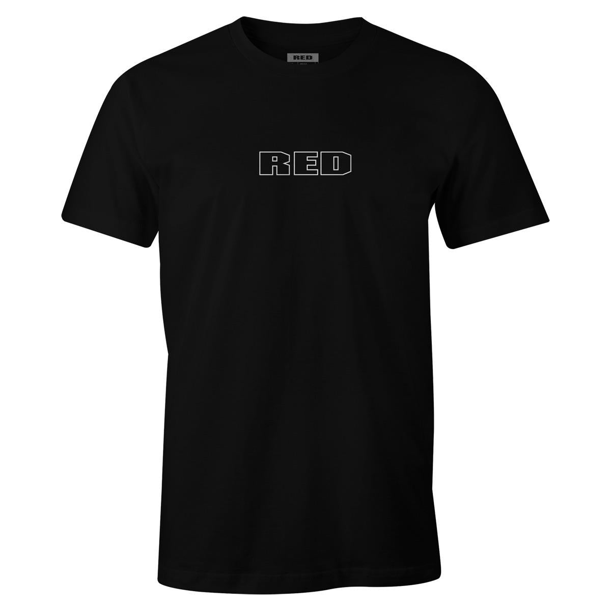 RED Digital Cinema RED T Shirt 2.0, Cotton Short Sleeve Modern Cut Tee, and Size XL (Black)