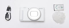 Sony ZV-1 II Vlog Camera for Content Creators and Vloggers (White) (Open Box)