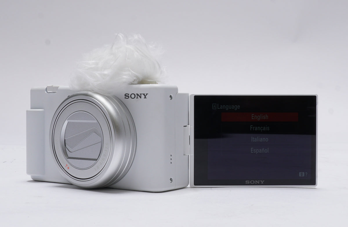 Sony ZV-1 II Vlog Camera for Content Creators and Vloggers (White) (Open Box)