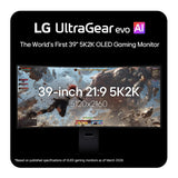 LG UltraGear evo GX9 39 Inch 5K2K HDR Dual Mode 165 Hz Curved UltraWide Gaming Monitor