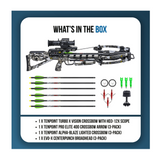 TenPoint Turbo X Vision Crossbow with Vision RF Scope Bundle with Nock, Arrows and Broadhead