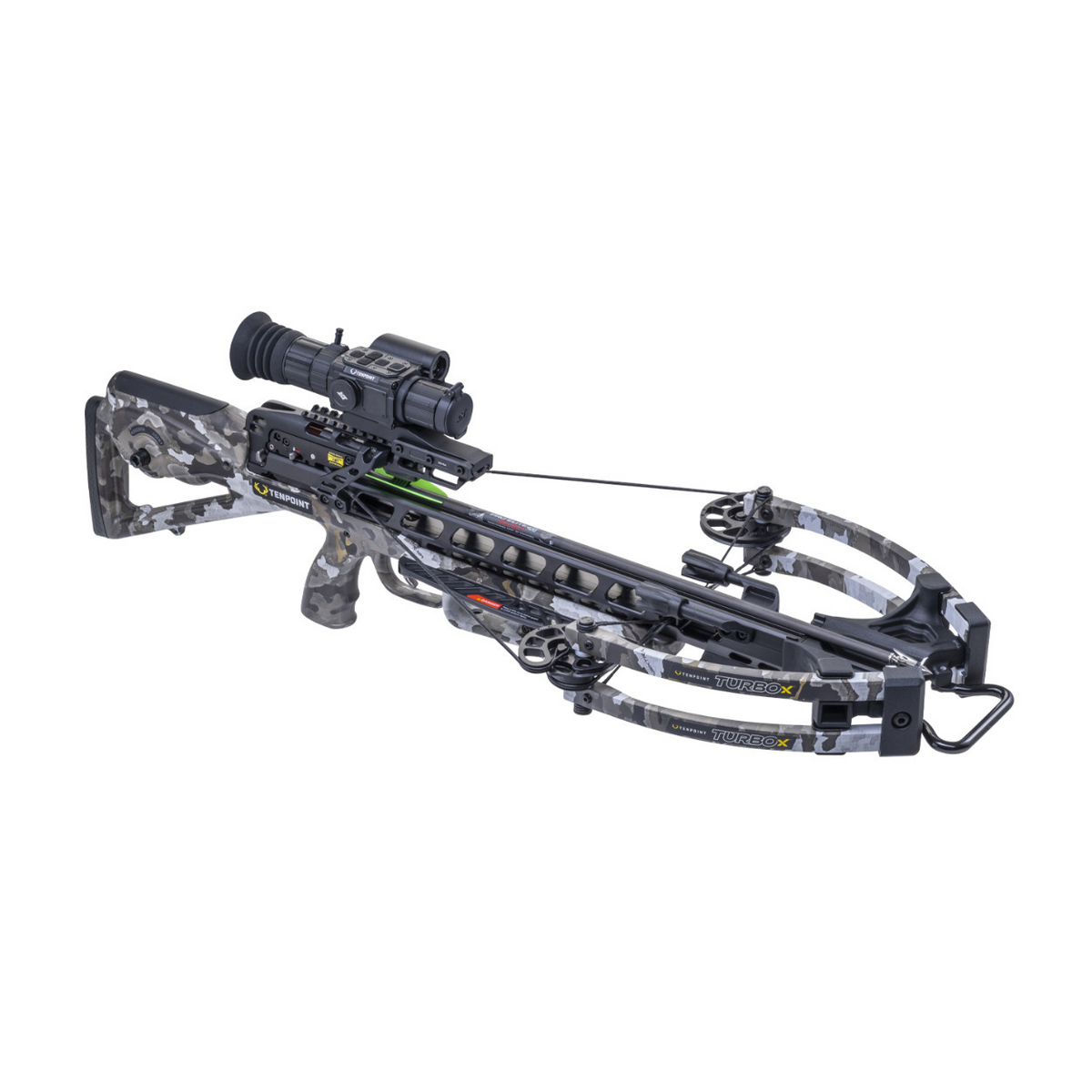 TenPoint Turbo X Vision Crossbow with Vision RF Scope Bundle with Nock, Arrows and Broadhead