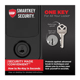 Kwikset Aura Reach Matter Over Thread and Bluetooth Enabled Smart Lock (Matte Black)
