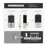 Kwikset Aura Reach Matter Over Thread and Bluetooth Enabled Smart Lock (Matte Black)