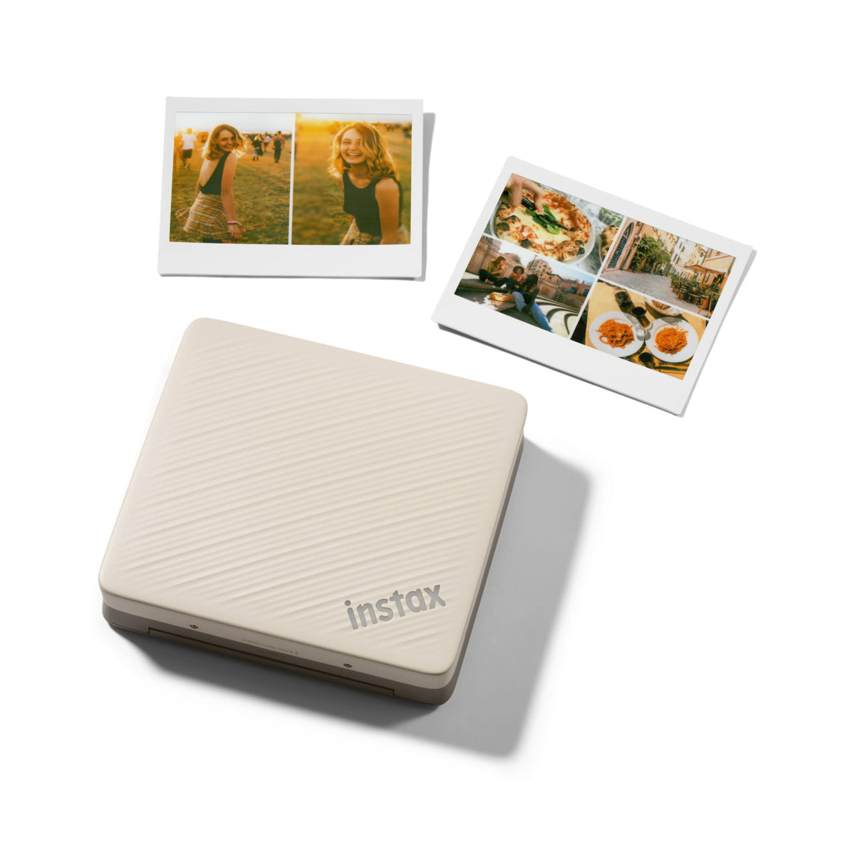 Fujifilm Instax Link WIDE 2 Smartphone Printer with Bluetooth 5.1 Smartphone Connection (Duo Beige)