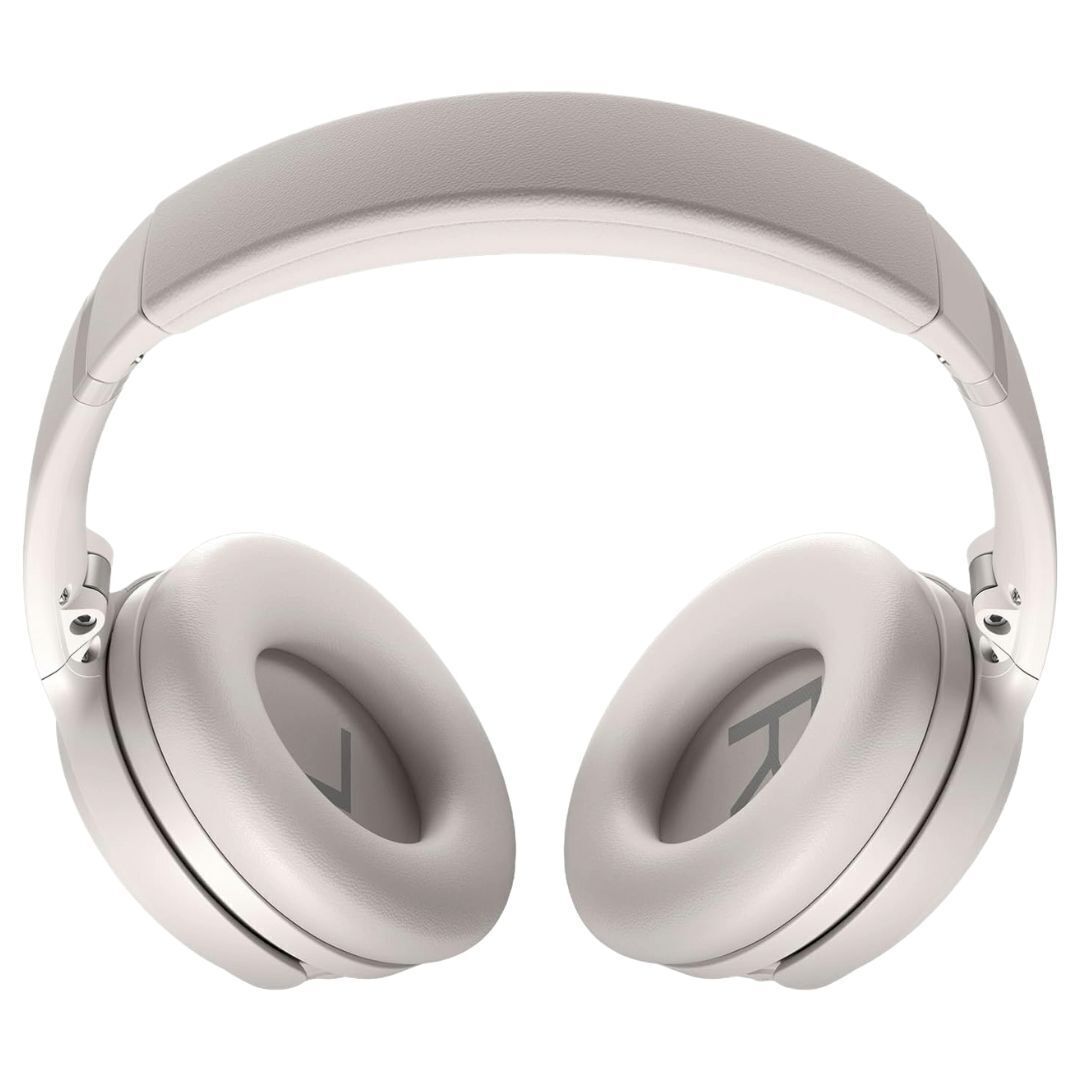 Bose QuietComfort Noise Cancelling Headphones (White Smoke) with 45W USB-C Smart Display Charger