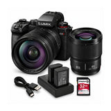 Panasonic LUMIX S5II Mirrorless Camera and 24-60mm F2.8 Lens Bundle with Accessories
