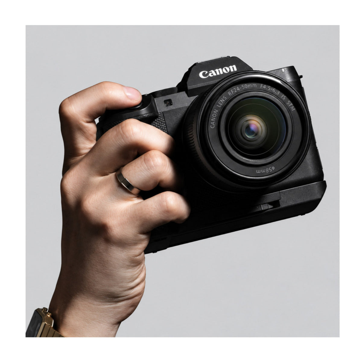 Canon EG-E2 Ergonomic Extension Grip for EOS R8 Mark II Digital Camera with Integrated Tripod Mount
