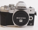 Olympus OM-D E-M10 Mark IV Camera (Silver) & M.Zuiko Digital ED 14-42mm Lens Kit (Open Box)