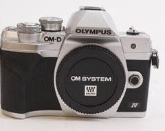 Olympus OM-D E-M10 Mark IV Camera (Silver) & M.Zuiko Digital ED 14-42mm Lens Kit (Open Box)