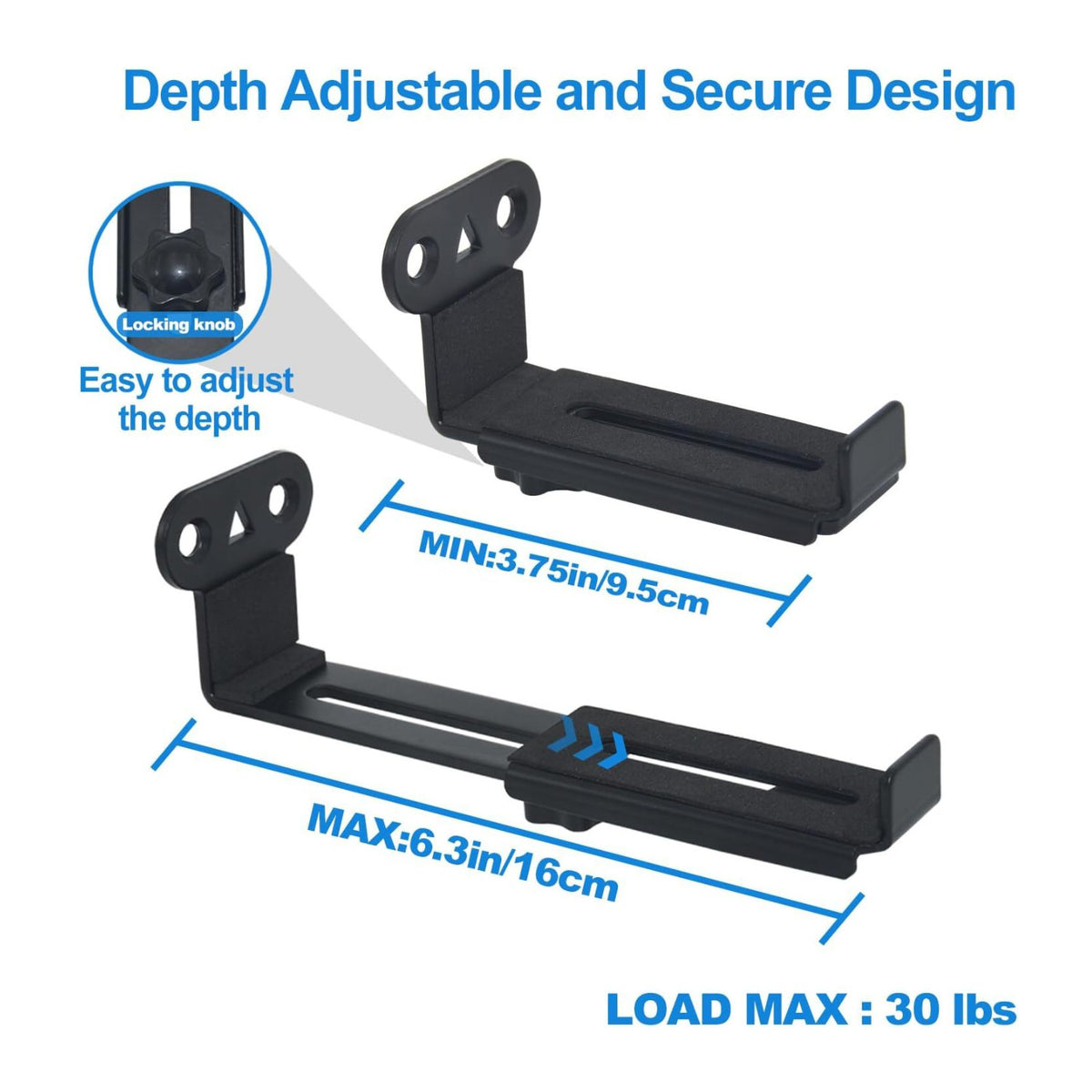 Knox Gear Soundbar Wall Mounts (2 Pack)