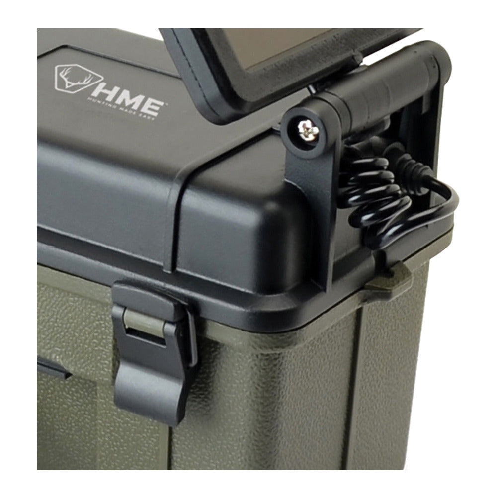 Hunting Made Easy HME 12-Volt Battery Box with 2-Watt Solar Panel for Trail Cameras (2-Pack)